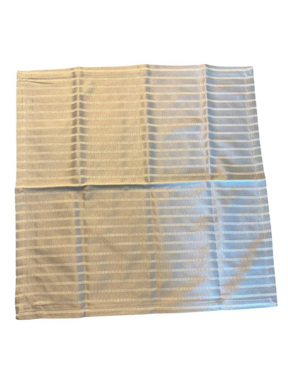 Kate Spade Harbour Drive Metallic Silver Napkins Set of 8 - Picture 3 of 6
